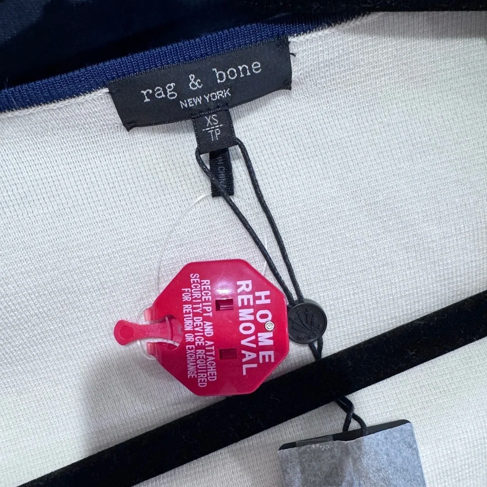 NWT $398 RAG & BONE Ella Wool-Blend Front-Zip Cardigan in XS - Picture 11 of 12